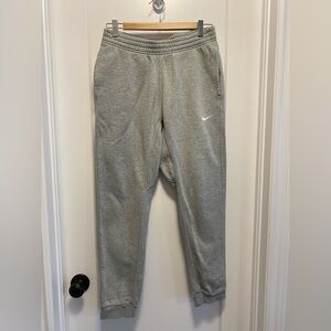 Nike Gray Jogger Sweatpants Elastic Waistband